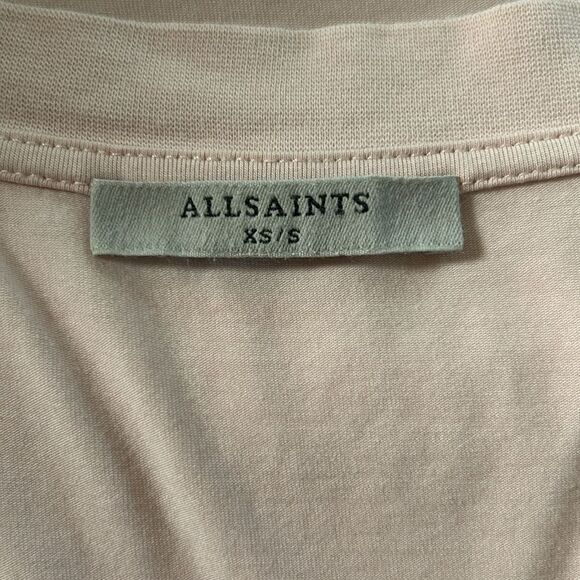 All Saints Blush Pink Short Sleeve Tee sz XS/S - Picture 4 of 4